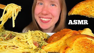 ASMR SPAGHETTI CARBONARA MUKBANG No Talking EATING SOUNDS [upl. by Fletch]