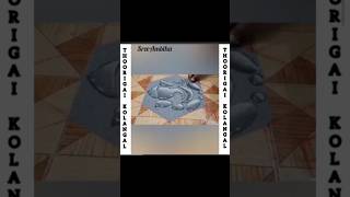 3drangolidesign 3dkolam 3dmuggulu waterdropart ganesharangoli shortvideo [upl. by Meador57]