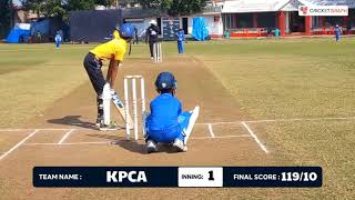 U12 Junior T20 Cricket Match in Santacruz Mumbai  MCC B V KPCA  Cricket highlights  CricketGraph [upl. by Nedyarb]