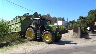 Silagem de Milho 2018  John Deere 6215R POWER MACHINE [upl. by Meer]