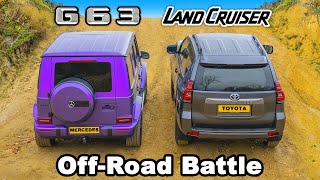 AMG G63 vs Toyota Land Cruiser OFFROAD RACE amp BATTLE [upl. by Akirej354]