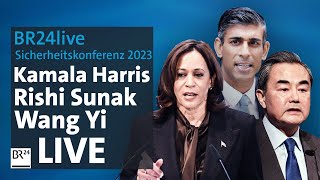 BR24live Grundsatzrede von USVizepräsidentin Kamala Harris  Sicherheitskonferenz 2023  BR24 [upl. by Nauqyt564]