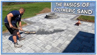 How To Polymeric Sand a Paver Patio DIY [upl. by Ecirtnas]