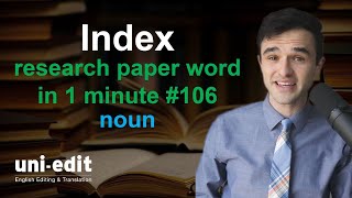 INDEX noun definition INDEX in a sentence INDEX pronunciation INDEX meaning [upl. by Yrod364]