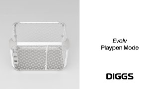 Diggs Evolv Playpen Mode Instructions [upl. by Izawa]