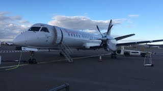 TRIPREPORT  ECONOMY Plus Lounge  Loganair  Saab 2000  Aberdeen to Sumburgh [upl. by Aztinad]