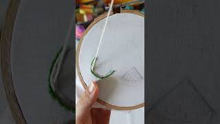 easy embroidery tutorial handembrodiery ytshorts [upl. by Randell]