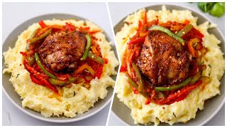 How To Make MASHED POTATOES amp CHICKEN 🍗 Satisfying Cravings [upl. by Otha900]