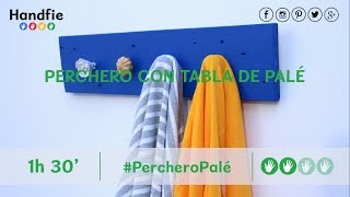 Perchero de pared con palets · Handfie DIY [upl. by Marylin715]