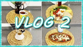 SESSİZ VLOG 2  KİREMİTTE MANTARLI KÖFTE SAHANDA YUMURTA KAPAMA🍳ŞEKERSİZ SAĞLIKLI BESLENME RUTİNİM [upl. by Acireh]