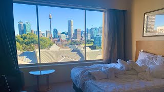 Sydney Holiday Inn Potts Point Hotel  Premium City View Room tour [upl. by Rushing]