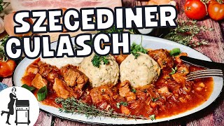 Szegediner Gulasch  würziges und zartes Originalrezept  Die Frau am Grill [upl. by Sebastian308]