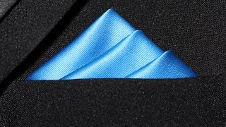 How To Fold a Pocket Square  Three Stairs Fold [upl. by Ainet641]