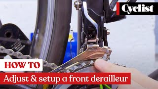 How to adjust and setup a front derailleur Pro tips and step by step guide [upl. by Sitrik]