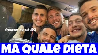 Euro 2020  gli azzurri cantano Ma quale dieta [upl. by Vivi]