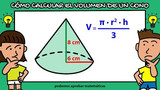 Volúmenes de cuerpos redondos volumen del cono [upl. by Carmella]