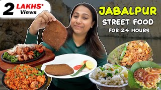 JABALPUR Street Food for 24 Hours  Falhar Sizzler Coffee House Bedaghat amp more [upl. by Cornwell]