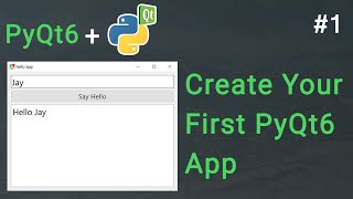 Create Your First GUI App in Python  PyQt6 Tutorial [upl. by Anawaj]