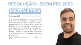 ENEM PPL 2023 Em uma sala escura há um ponto luminoso a mais de 3 metros de distância de uma parede [upl. by Cassaundra]