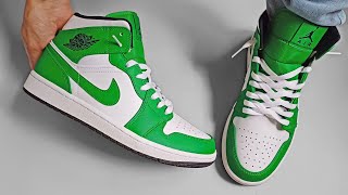 How to loose lace Jordan 1  NIKE AIR JORDAN 1 MID Lacing tutorial [upl. by Rez]