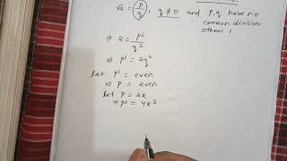 Prove that root 2 is a irrational number by method of contradiction math bsc logic proof [upl. by Yoshio]