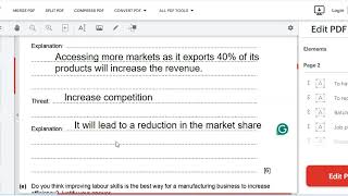 IGCSE Business Studies 0450 Theory Paper 1 MayJune 2023 Solution [upl. by Lupita]