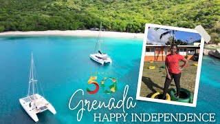 Happy 50th Independence Grenada Historical Overview from 1974 to 2024 Stunning Drone Shots [upl. by Haerb]