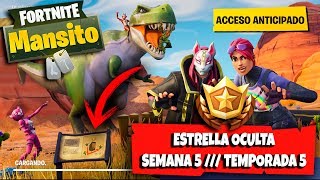 Estrella OCULTA FORTNITE Semana 5 Temporada 5 [upl. by Elockcin]