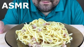 ASMR SPAGHETTI CARBONARA Relaxing Pasta Sounds Mukbang NO TALKING [upl. by Itram]