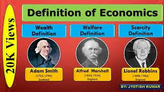 Introduction of Economics  Definition HINDI  Welfare Academy By Jyotish Kumar [upl. by Ehc]