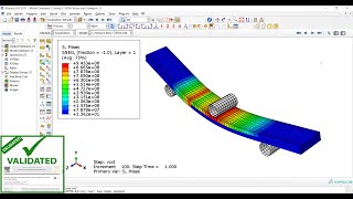 Delamination of two composite layers using VCCT method in Abaqus [upl. by Adnorehs275]