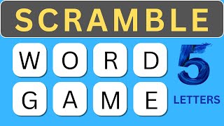 Scrambled Word Games  Guess the Word Game 5 Letters Words  word games braingames youtube [upl. by Beitz44]