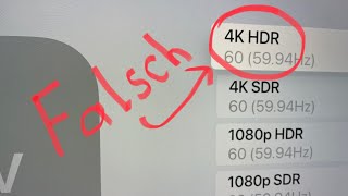 Apple TV richtig konfigurieren kalibrieren HDR [upl. by Akinna367]