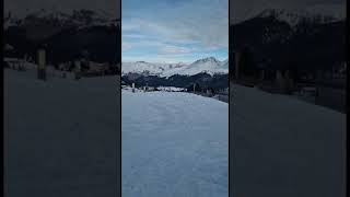 Snowboarding In Flumserberg Mountain Switzerland [upl. by Howenstein687]