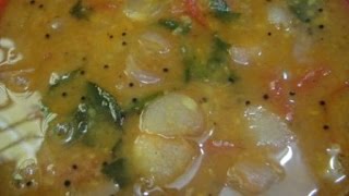 Onion Sambar  வெங்காய சாம்பார்  Recipe  Gowri Samayalarai [upl. by Yeltsew]