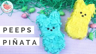 How To Make Mini Piñata Easter Crafts Peeps Piñata Tutorial [upl. by Kary]