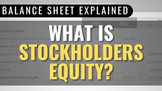 5 Examples of Stockholders Equity Balance Sheet Analysis [upl. by Thornton]