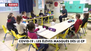 Coronavirus  les élèves de CP ont fait leur rentrée masqués [upl. by Amled922]