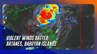 Violent winds batter Batanes Babuyan Islands Julian moves over Balintang Channel [upl. by Kruter]