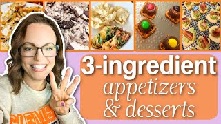 5 Easy Appetizers amp Desserts for your next party  GAME DAY FOOD [upl. by Assirk]