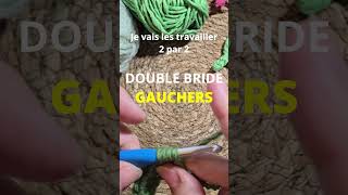 8TUTO CROCHET GAUCHER  La Double Bride DBtr [upl. by Boor]