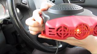 12 volt ceramic car fan heater [upl. by Airetal]