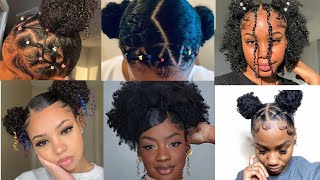 2024😍💖Cute and Easy Natural Curly hairstyles compilation ✨ curlyhairstyles compilation [upl. by Llednew]