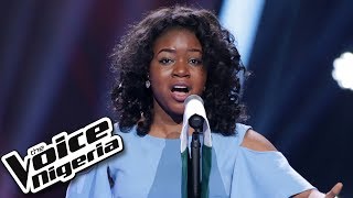 Sandra Osamor sings “Nigerian National Anthem”  Blind Auditions  The Voice Nigeria Season 2 [upl. by Ardnahs312]