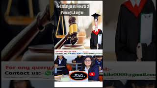 LLB vs BCA  Best careee Opportunity eligibility for LLB Eligibility for BCA LLB Application bca [upl. by Adlev334]