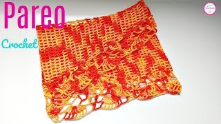 TEJE PAREO A CROCHET PARA LA PLAYA EN POCOS MINUTOS [upl. by Grath]