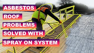 ASBESTOS ROOF REPAIR Most Successful Way To Waterproof Asbestos Roof [upl. by Ehman]