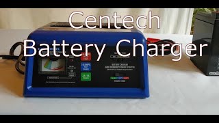 CENTECH 21050 Amp 12V Analog Charger with Engine Start from Harbor Freight [upl. by Atirec]