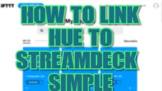 Easiest way to link a Stream deck to your Phillips hue lights [upl. by Wickham]