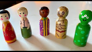 Learn How to Decorate Peg Dolls [upl. by Adnavoj904]